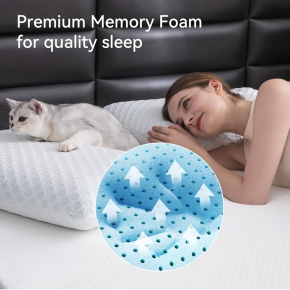 HCORE NIB NWT Gel Memory Foam Pillow. - Picture 10 of 12